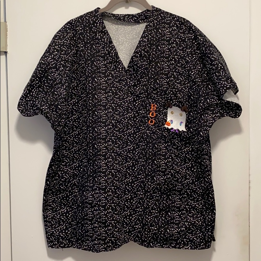 Halloween Nursing scrub top